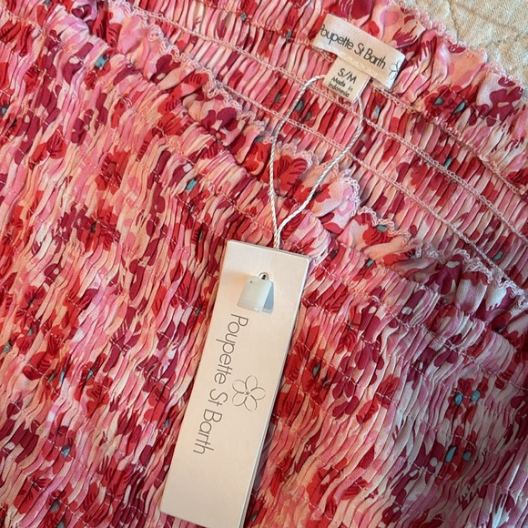Poupette St. Barths Ariel off the shoulder crop top NWT - Picture 3 of 4